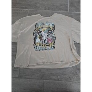 Graphic T-Shirt Last Night‎ We Let The Liquor Talk Morgan Wallen Country Western